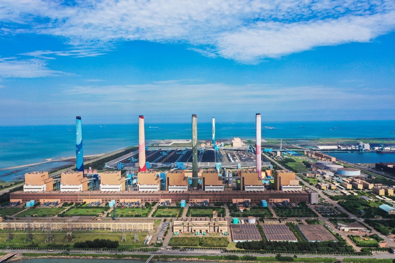 A top view picture of Taichung Power Plant