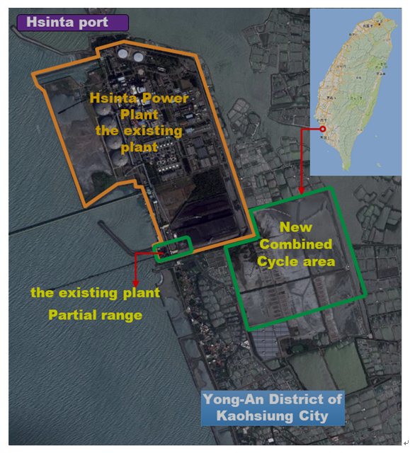 Hsinta Power Plant Combined Cycle Renewal Project Location