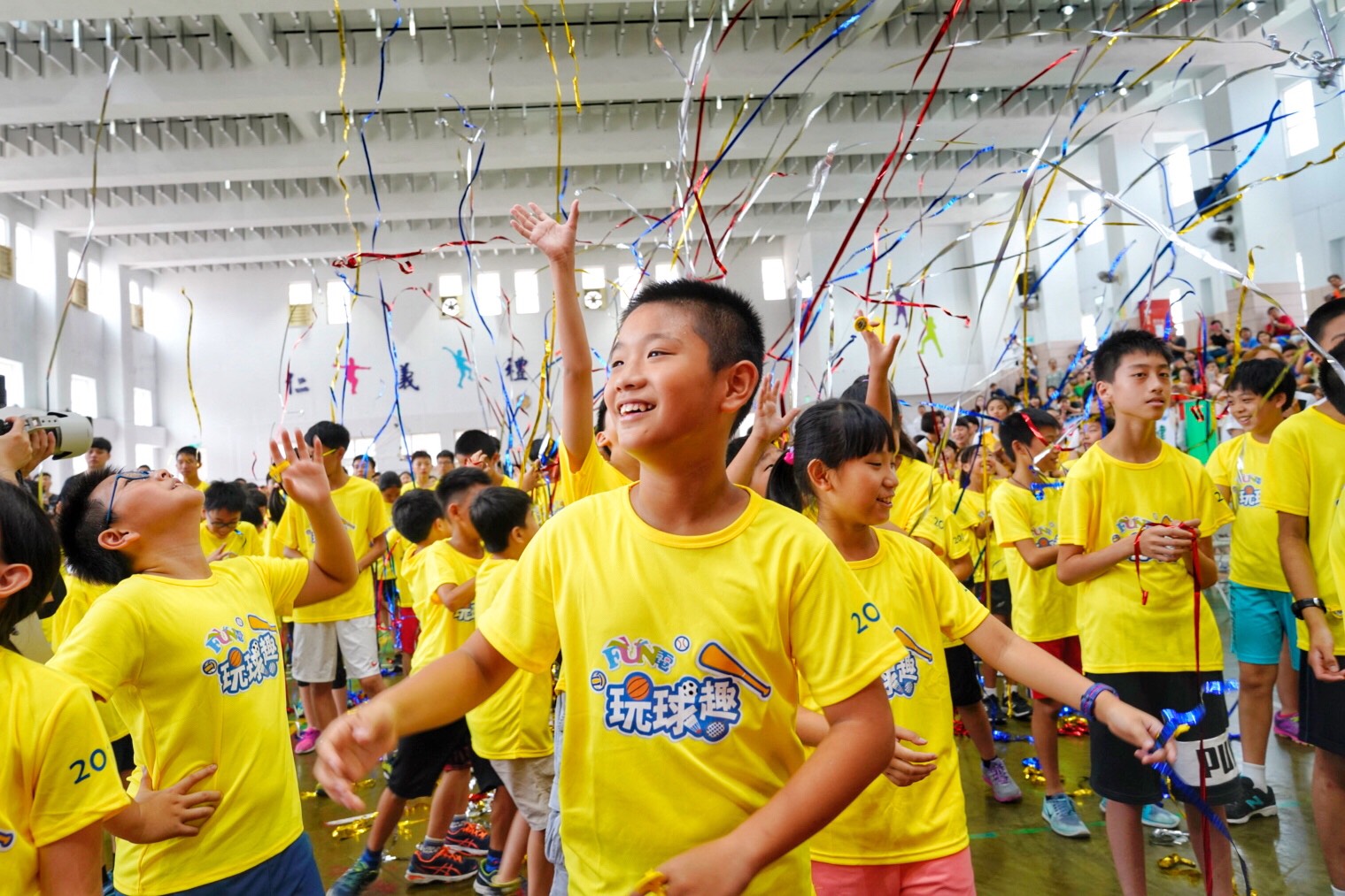 台電球類FUN電營今(107)年邁入「FUN電3年」今年招生人數再創新高達3,300位小朋友玩球愛運動