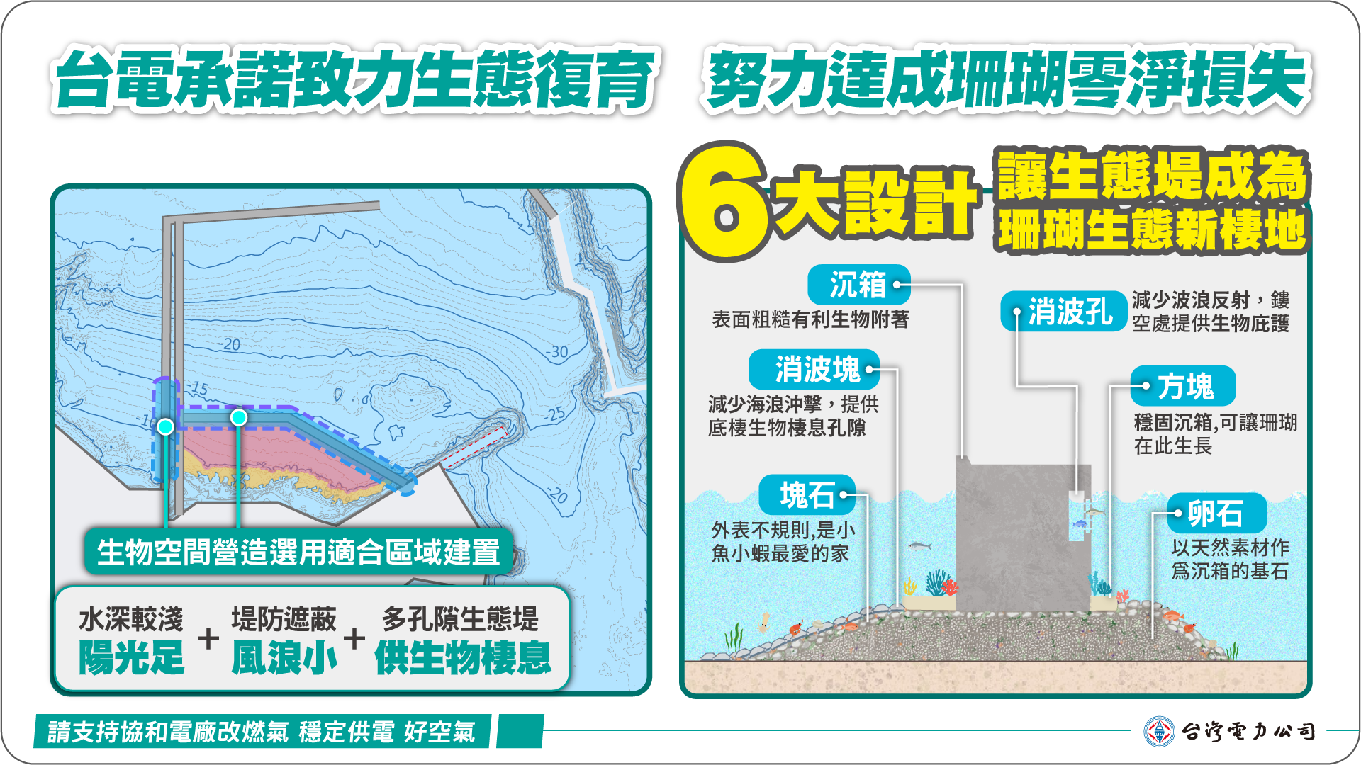 P09承諾致力生態復育,努力達成珊瑚零淨損失
